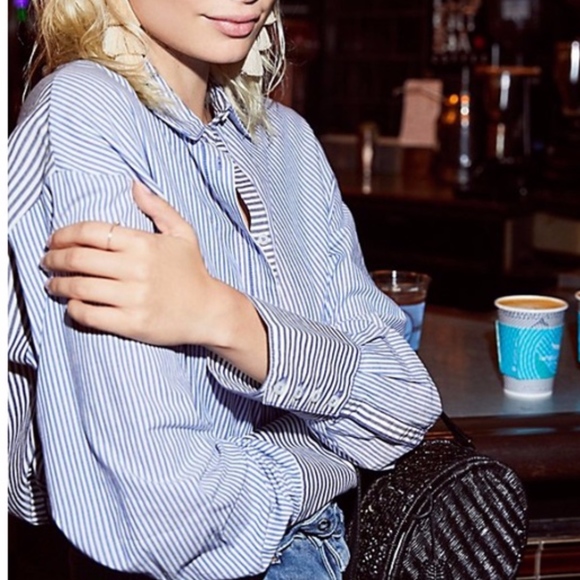 Free People | Lakehouse Button Up Shirt M - Picture 5 of 8